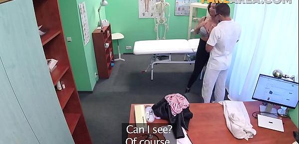  Fake Doctor Touching the Big Tits of her Patient | Hidden cam
